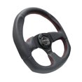 thumbnail image 3 of NRG RST-009R-RS 320 mm Horizontal & 330 mm Vertical Reinforced Steering Wheel, Leather with Red Stitching, 3 of 4