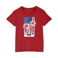 thumbnail image 2 of MKOSPLRT 3-10 Years Patriotic Shirts for Boys Girls Short Sleeve Crew Neck July 4th Tops USA Star Stripes Fourth July Tee Shirts, 2 of 8