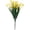 Yellow, variant on All-Weather Outdoor Artificial Flower for Patio Garden or Front Porch, UV-Resistant Single Stem Faux Plant for Balcony or Office Desk, No-Watering Year-Round Decor, Orange-Red, By Harlik