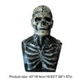 thumbnail image 3 of Máscara Calavera Aterradora Halloween Sílice para Mascarada Fiesta (gris), 3 of 3