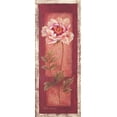 thumbnail image 2 of Gladding, Pamela 8x14 Black Ornate Wood Framed with Double Matting Museum Art Print Titled - Red Door Peony, 2 of 4