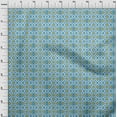 thumbnail image 4 of oneOone Viscose Chiffon Turquoise Blue Fabric Mosaic Diy Clothing Quilting Fabric Print Fabric By Yard 42 Inch Wide, 4 of 6