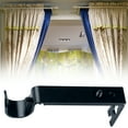 thumbnail image 4 of 2pcs Window Curtain Rod Brackets Home Bedroom Living Room Iron Curtain Drape Rod Holder Rack, 4 of 9