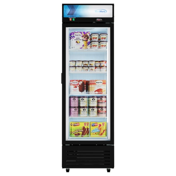 47 in. Commercial 2 Door Merchandiser Refrigerator, With 2 Full Glass Doors, 30 Cu. Ft.