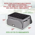 thumbnail image 6 of Hold N' Storage Christmas Ornament Storage Box Hold Up to 72-4 Inch Ornaments, Gray, 6 of 9