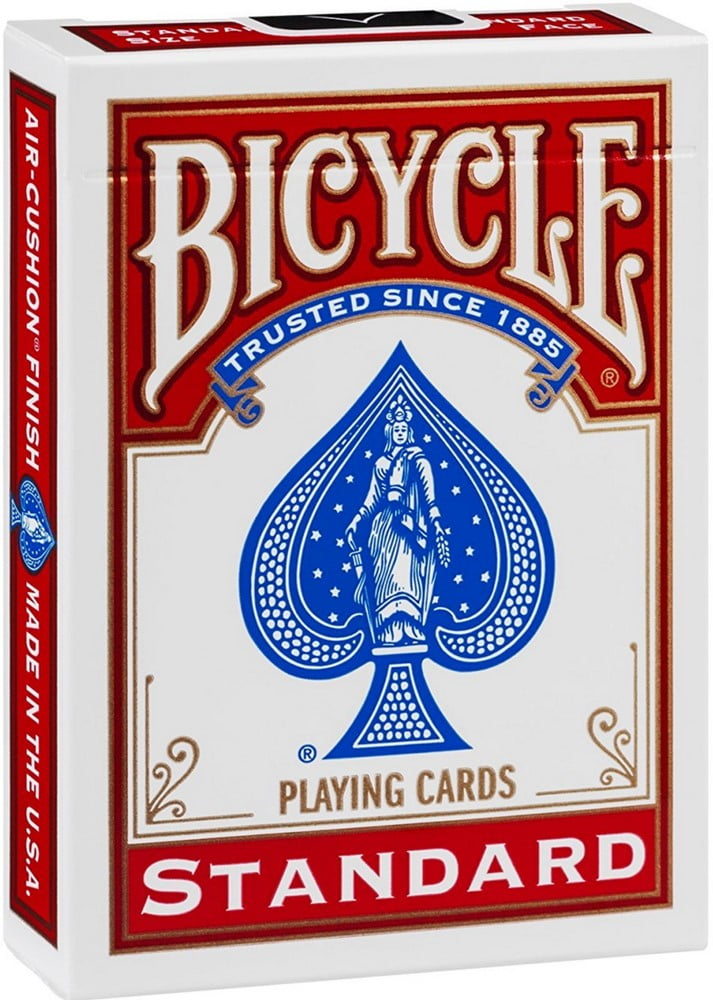 Bicycle Poker Size Standard Index Playing Cards Blue or Red
