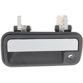 thumbnail image 4 of MAZDA 626 88-92 FRONT EXTERIOR DOOR HANDLE LH, Chrome Lever+Black Housing, w/ Keyhole, Plastic, 4 of 5