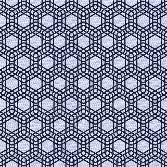 Ahgly Company Machine Washable Indoor Square Transitional Blue Area Rugs, 6' Square
