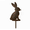 B, variant on Garden Ground Stake Metal Decorative Yard Insert, Flower Bed Plant Support and Outdoor Landscape Ornament 14Inch
