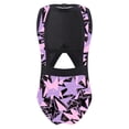 thumbnail image 2 of iiniim Kids Girls Sleeveless Bathing Suit Swimwear One Piece Backless Beach Surf Swimsuits 6-16 Black&Purple 10, 2 of 7