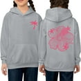 thumbnail image 2 of BOOMNY Girls Hoodie Long Sleeve Soft Sweatshirt Graphic Coconut Tree Hoody Kids Cute Pullovers Tops Comfort Toddler Dailywear, 2 of 9