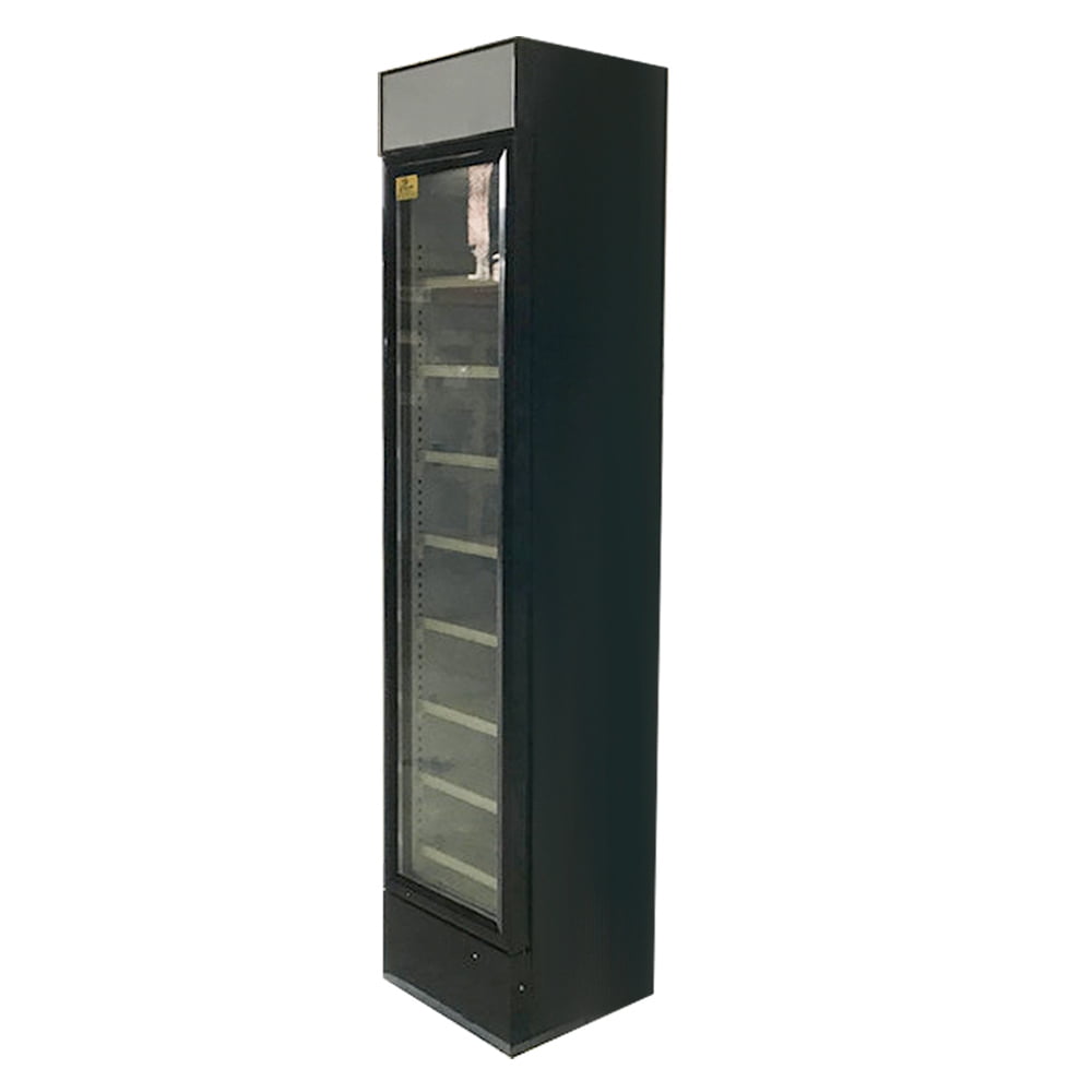 upright glass fronted freezer