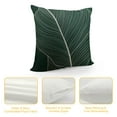 thumbnail image 4 of RUIYC Tropical Leaves Throw Pillow Covers, Satin Decorative Abstract Natural Plant Leaf Pillowcase Minimalist Soft Square Cushion Covers for Living Room Bedroom Couch., 4 of 5