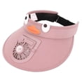 thumbnail image 3 of Sombrero de visera para niños con sombrero de playa de ventilador para gira infantil al aire libre Sports Park Fishing Rosa, 3 of 8