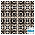 thumbnail image 2 of Mi Alma Removable Vinyl Floral Black Brown Backsplash Tile Stickers, 24pcs, 2 of 11