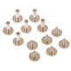 thumbnail image 1 of 6 Piezas de Clavos de Remache de Latón, Accesorio Artesanal para Cinturón, Bolso, Zapatos, Ropa, de Cuero PU 10 mm Soledad Perno de remaches sólido de latón, 1 of 7