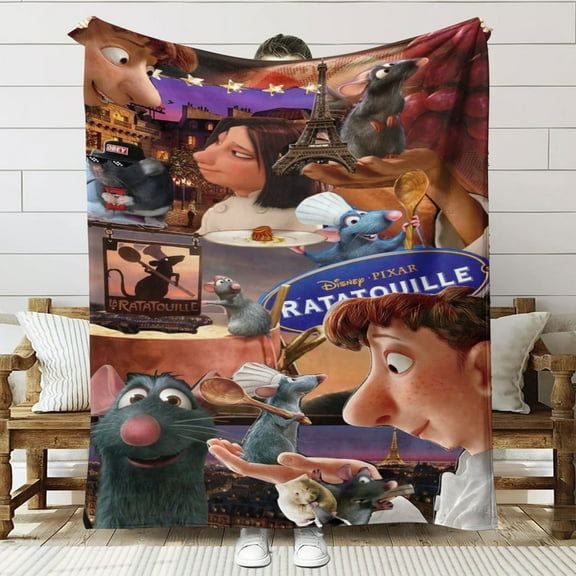 Ratatouille Throw Blanket Gifts for Fans Lover Girls Boys Women Present Hoodie Him Bed 30"x40"