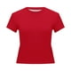thumbnail image 5 of Camiseta de manga corta ajustada y moderna para mujer: corte ajustado y sexy, versátil con vaqueros/pantalones cortos, tejido suave para el verano, talla real, lavado en frío., 5 of 6
