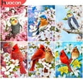 thumbnail image 2 of Parrot Animal Rhinestone Kit 5D Full Square Round Diamond Embroidery Bird Mosaic Flower Handmade Gift, 30*40cm, Frame not included.,5830, 2 of 6