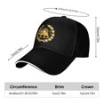 thumbnail image 7 of Lispipm Women Men Baseball Cap Adjustable Size Running Workouts Sun Hat Outdoor Activities Trucker Hats for All Season Black, 7 of 7