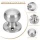 thumbnail image 3 of 4 Pcs Manijas de Puerta Falsas Redondas de Acero Inoxidable Pomo Lateral No Giratorio Plateado, 3 of 7