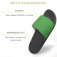thumbnail image 3 of GZHJMY Stylish Slides for Women Men, Green Solid Color Soft Flexible Slip-on Sandals Slippers, 3 of 7