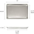 thumbnail image 6 of TrueCraftware- Set of 2 Aluminum Quarter Size Sheet Pan 9-1/2" x 13" Baking Sheets 18 Gauge -Oven Safe Baking Pan Baking Tray Cookie Sheet Oven Perfect for Baking Roasting and More, 6 of 6