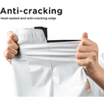 thumbnail image 3 of HTSQYL Poly Mailers 19x24 100 Pcs Large Shipping Bags for Clothing Mailing Bags with Strong Self-sealing Adhesive Waterproof and Tear-Proof Postal Bags in White, 3 of 8