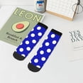 thumbnail image 7 of Naloa Blue And White Polka Dot Ankle Socks for Women Non Slip Socks No Show Socks Classic Low Cut Casual Socks Casual Socks, 7 of 7
