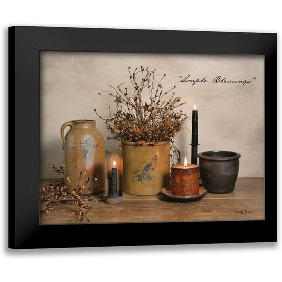 Jacobs, Billy 14x12 Black Modern Framed Museum Art Print Titled - Simple Blessings