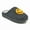 Grey Yellow, variant on Retro Fuzzy Smile Face Slippers for Women Men Soft Warm Plush Happy House Slides Indoor Outdoor Comfy Non Slip Cushion Furry Shoes