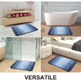 thumbnail image 7 of Buganda Microfiber Bathroom Rugs, 17"x47" Navy Blue Luxury Extra Soft and Absorbent Bath Mat, Non-Slip Plush Bath Carpet, 7 of 7