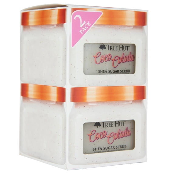 Tree Hut Coco Colada Shea Sugar Scrub, 18 oz (2 pack) (Bundle)