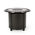 thumbnail image 7 of Noble House Ontario Outdoor Round Aluminum Fire Pit in Hammered Bronze, 7 of 7