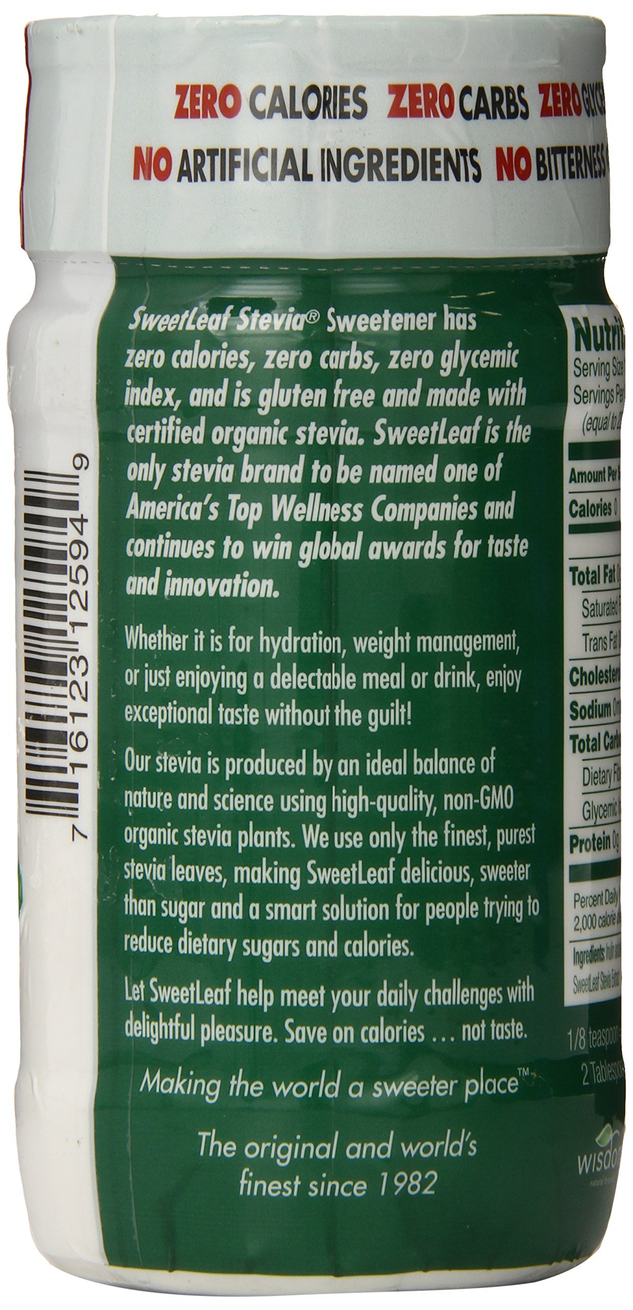 Sweetleaf Natural Stevia Sweetener Powder, 4 Ounce Shaker - image 2 of 5