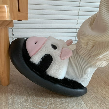 

Gubotare Cute Slippers Women s Cross Band Soft Plush Slippers Cozy Open Toe House Shoes for Indoor Outdoor Lightweigh Breathable Fluffy ry Slides for Women. B 6.5