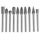 thumbnail image 1 of Para Brocas Para Tallar Madera Dremel, Juego De Fresas De Carburo Acero De Tungsteno Amplia Aplicación Resistencia Al Desgaste 10 Formas Diferentes Para Carpintería, 1 of 8