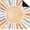 Colorful Sunshine31.5"x31.5", variant on Boho Colorful Sunshine Mahjong Mat 31.5 x 31.5 in, Mid Century Modern Boho