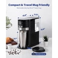 thumbnail image 2 of SHARDOR 3 in 1 Single Serve Coffee Maker, K Cup Pod Coffee Maker Compatible with Grounds & Teas, 6 to 14oz Brew Sizes, 40oz Removable Water Tank, Eas, 2 of 7