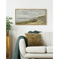 thumbnail image 4 of Drsoum Vintage Wall Art Coastal Seascape Landscape Painting Retro Meadow Scenery Farmhouse Kitchen Living Room Decor 8x16in Natural Framed, 4 of 7