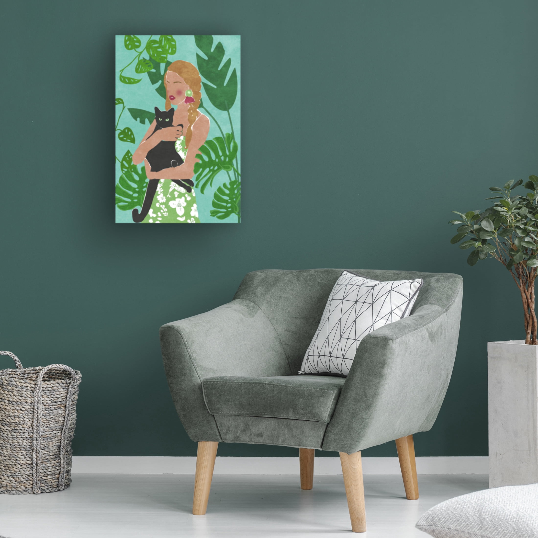 Trademark Fine Art Raissa Oltmanns Cat Lover Canvas Wall Art