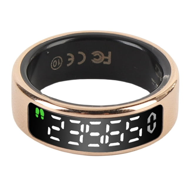 Activity Smart Ring Support Page Turning Pictures Taking Multifunctional Screen 50m Waterproofing Fitness Activity Ring for Climbing Cycling Running