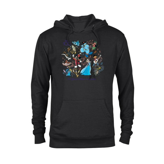 Disney 100 Years of Music and Wonder Full Color D100 - Pullover Hoodie for Adults - Customized-Black