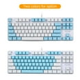 thumbnail image 2 of Mistaha Wired Gaming Keyboard 87 Keys Mixed Light Mechanical Keyboard with Mechanical Blue Switch, 2 of 8