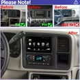 thumbnail image 2 of Zcargel 7″ Android 13 Double Din Car Stereo Radio, Carplay Screen for Car with CarPlay & Android Auto, GPS Navigation-WiFi-Bluetooth, DSP+RDS Audio + AHD Backup Camera, for GMC Sierra 2007-2013, 2 of 10