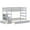 Grey, variant on Costway Twin Over Twin Bunk Bed with Trundle Stairway and Storage Shelf Drawer Espresso