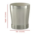 thumbnail image 5 of nu steel Special Metal Bathroom Vanity Countertop Storage Organizer Canister Jar, 5 of 5