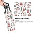 thumbnail image 4 of Yayeee 20oz Insulated Water Bottle Double Wall Stainless Steel with Flip Straw Lid, Red Nordic Christmas, 4 of 7