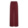 thumbnail image 4 of Womens Pants Casual Pants Red Pants Women Women Lounge Pants Wide Leg Trousers Women with Pockets Womens Summer Pants, 4 of 7