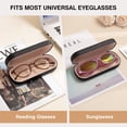 thumbnail image 3 of Funda para gafas Marvolia Hard Shell, tamaño grande, piel sintética, color negro, 3 of 7